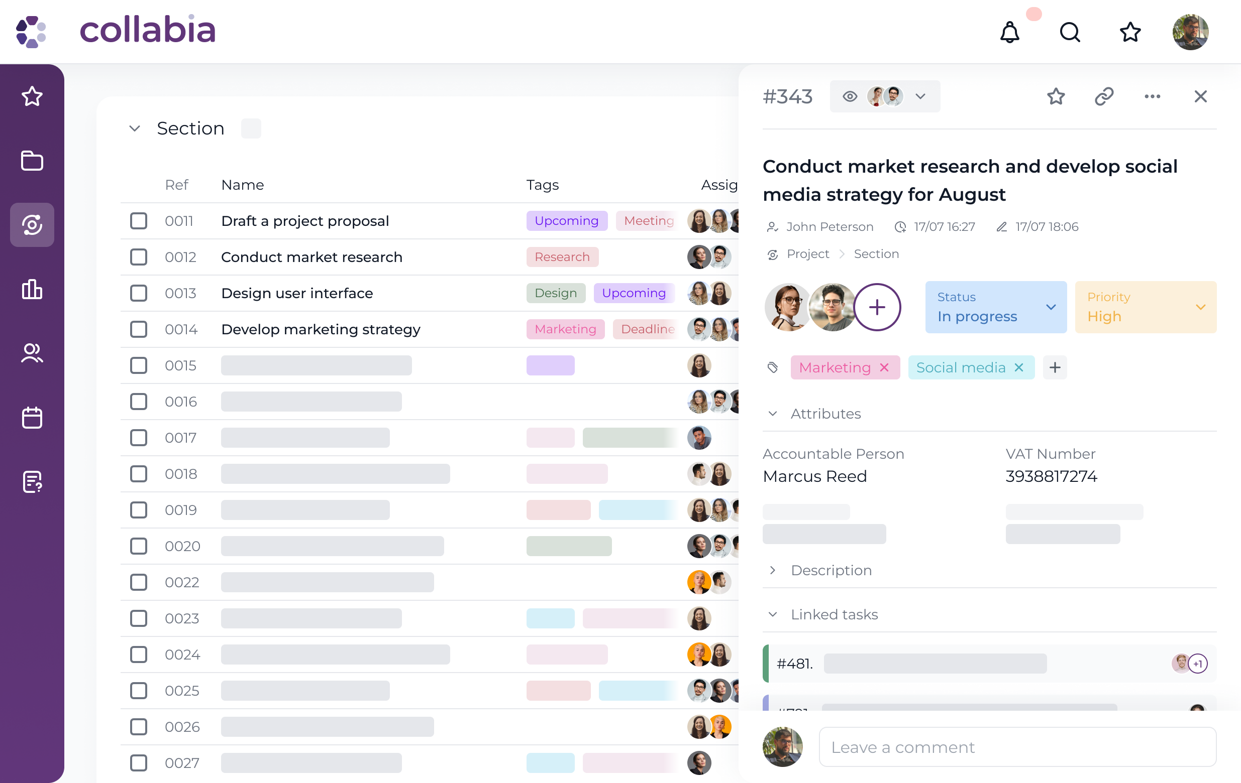 Collabia Project Management